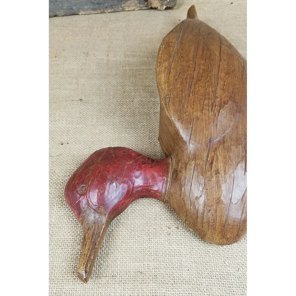 Vtg Syroco duck wall pocket letter holder decor‎ wall planter 1961 hunting hut